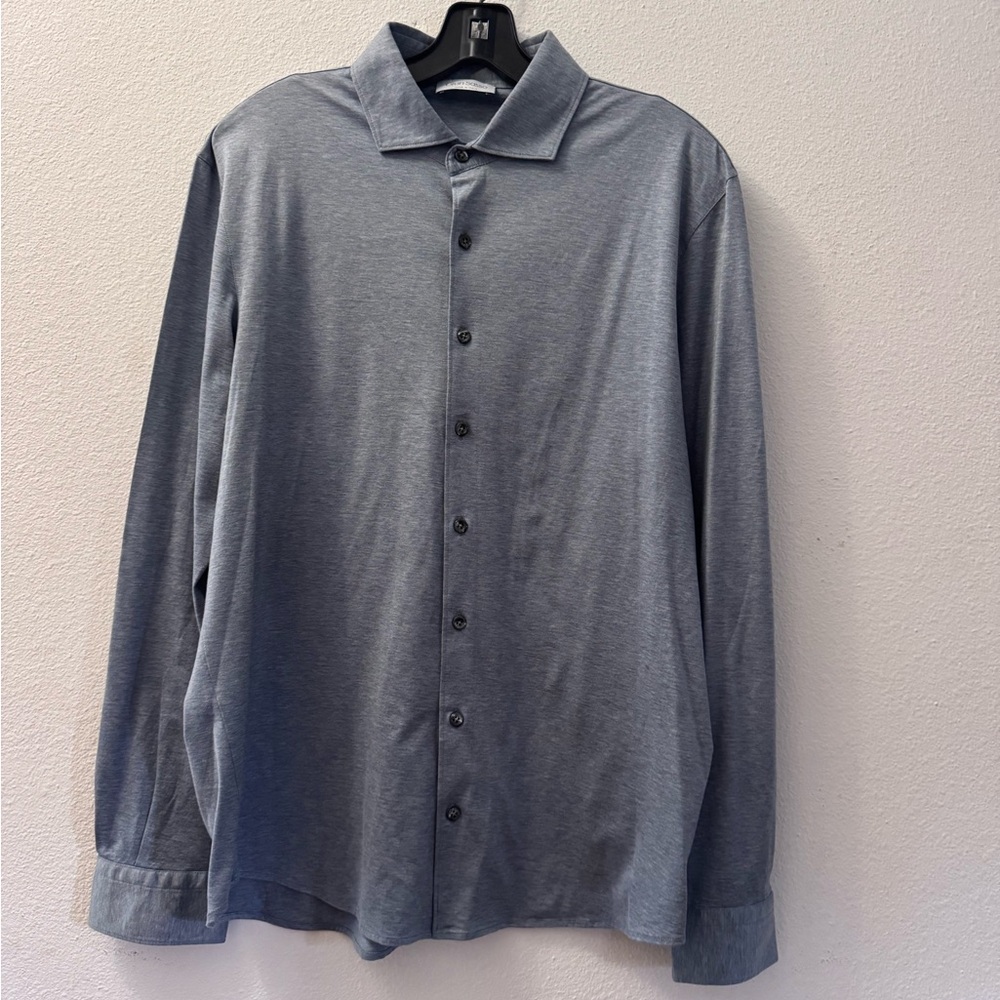 Gran Sasso Gray Casual Button Down Shirt